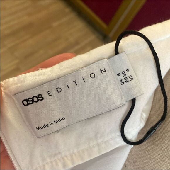 ASOS 100% cotton Two-Piece embroidered skirt Set, US4 - Picture 15 of 16